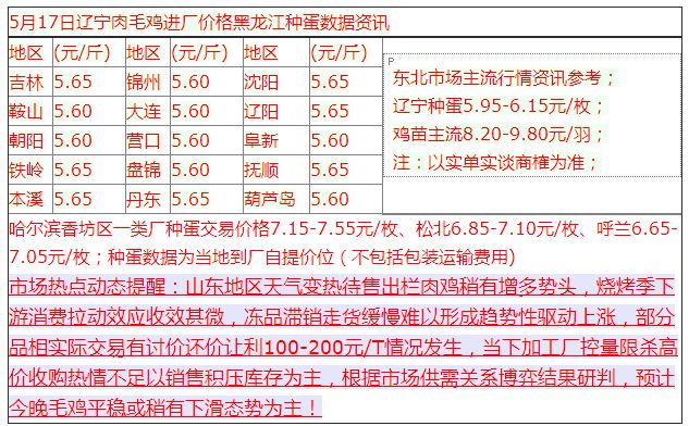今日肉毛鸡价格行情分析与最新报价