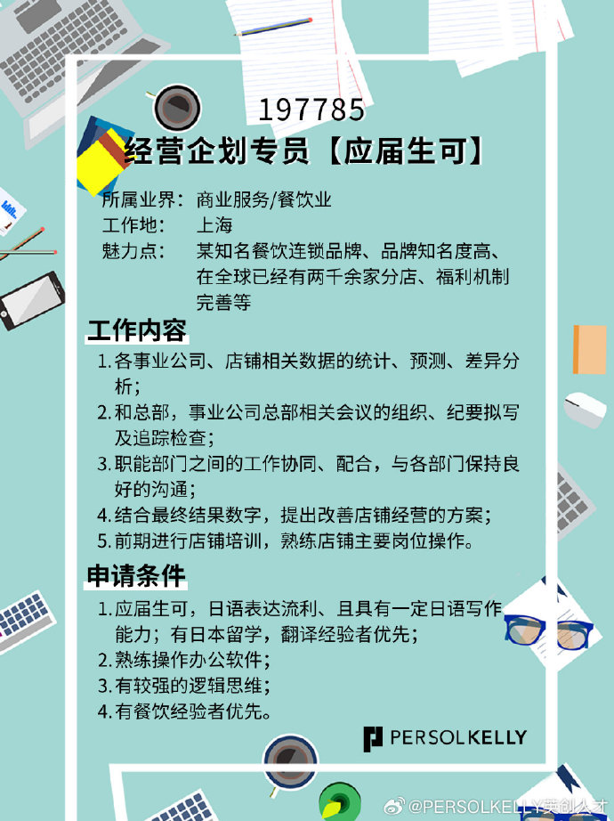 定型主管领班最新招聘启事火热发布！