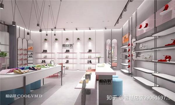 最新鞋店装修效果图，打造时尚舒适购物空间