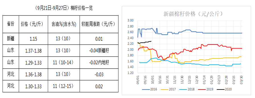 籽棉最新价格信息更新